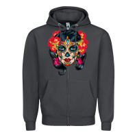 Smoke sugar skull Zipper Hoodie - BundleAndBundleShop