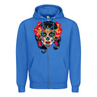 True Royal sugar skull Zipper Hoodie - BundleAndBundleShop