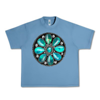 Pebble Blue turquoise gemstone Urban Heavy Tee - JahusDesignShop