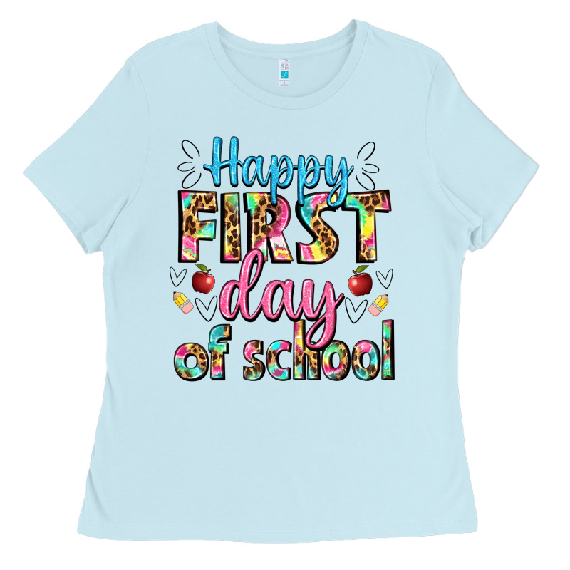 Happy First Day Of School Ladies Tee by BundleAndBundleShop | Teevron