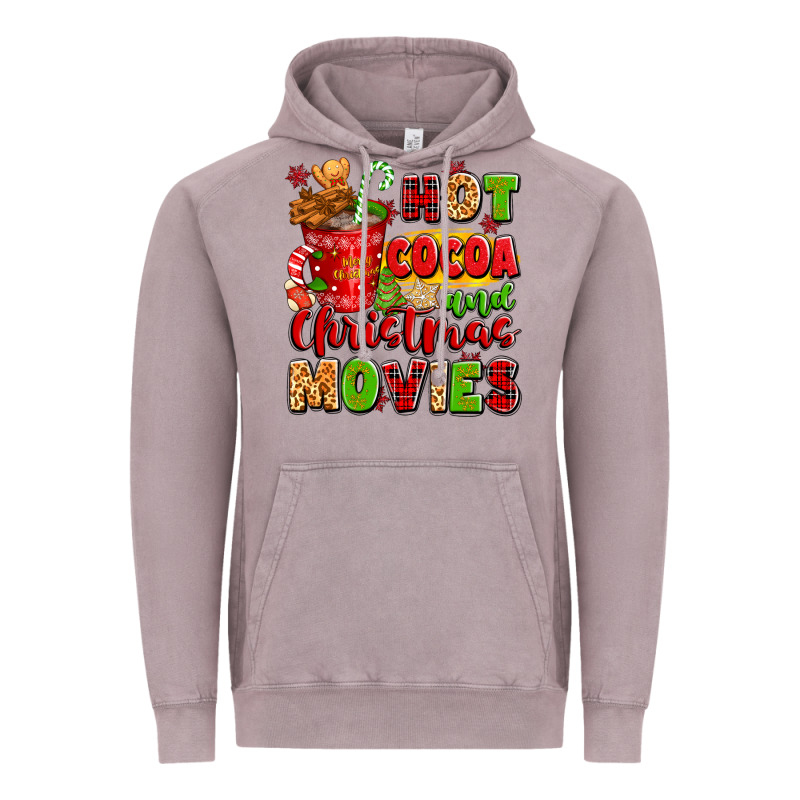 Hot Cocoa And Christmas Movies Vintage Hoodie by texasbilliewilder | Teevron