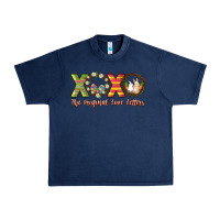 Navy Xoxo the original love letters Urban Heavy Tee - NancyCooperArtShop