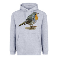 Heather Grey yellow breast Heavyweight Hoodie - LillyAllenDesigns