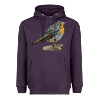 Plum yellow breast Heavyweight Hoodie - LillyAllenDesigns