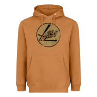 Meerkat flying tigers squadron wwii leather patch design Heavyweight Hoodie - tuanDangUi