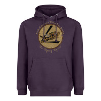 Plum flying tigers squadron wwii leather patch design Heavyweight Hoodie - tuanDangUi