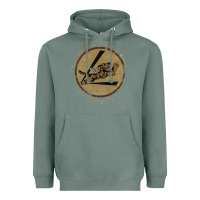 Sage flying tigers squadron wwii leather patch design Heavyweight Hoodie - tuanDangUi