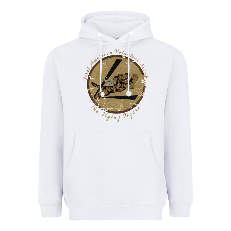 Flying Tigers Squadron Wwii Leather Patch Design Heavyweight Hoodie by tuanDangUi | Teevron