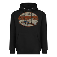 Black cessna 182 skylane since 1956 retro vintage airplane design Heavyweight Hoodie - tuanDangUi