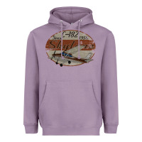 Lavender cessna 182 skylane since 1956 retro vintage airplane design Heavyweight Hoodie - tuanDangUi