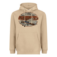 Mushroom cessna 182 skylane since 1956 retro vintage airplane design Heavyweight Hoodie - tuanDangUi