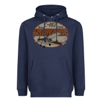 Navy cessna 182 skylane since 1956 retro vintage airplane design Heavyweight Hoodie - tuanDangUi