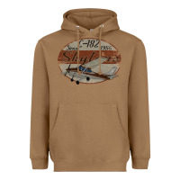 Toasted Coconut cessna 182 skylane since 1956 retro vintage airplane design Heavyweight Hoodie - tuanDangUi