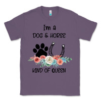 Lavender I'm A Dog & Horse Kind Of Queen Pet Lover Owner Classic Tee - Bettercallsaul