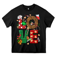 Black Love Nurse Christmas Heavy Core Tee - NancyCooperArtShop