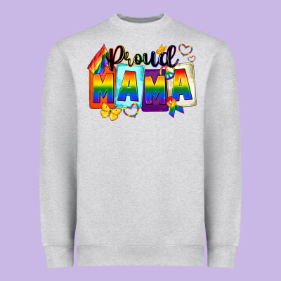 Proud Mama Heavyweight Sweatshirt Designed By Fadigitalartstudio