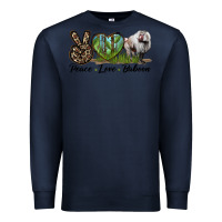 Navy Leopard Peace Love Baboon Premium Sweatshirt - LillyAllenDesigns