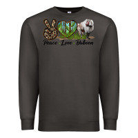 Smoke Leopard Peace Love Baboon Premium Sweatshirt - LillyAllenDesigns