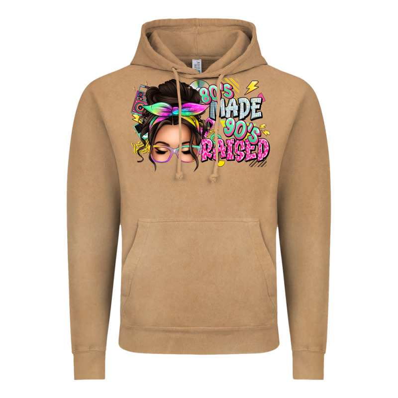 80s Made 90s Raised Messy Bun Vintage Hoodie by texasbilliewilder | Teevron