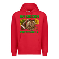 Red american football Premium Hoodie - BundleAndBundleShop