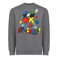 Storm Au-some! Autism puzzle dabbing Heavyweight Sweatshirt - FaDigitalArtStudio