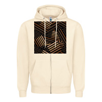 Sandshell melanin american flag seamless pattern Zipper Hoodie - BundleAndBundleShop