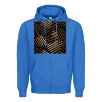 True Royal melanin american flag seamless pattern Zipper Hoodie - BundleAndBundleShop