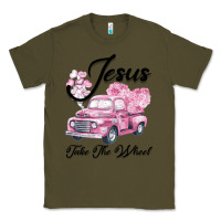 Army Green Leopard Floral Pink Car Jesus Take The Wheel Classic Tee - Bettercallsaul