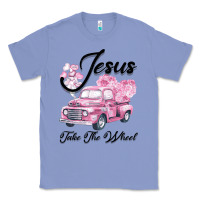 Colony Blue Leopard Floral Pink Car Jesus Take The Wheel Classic Tee - Bettercallsaul