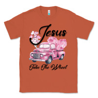 Copper Leopard Floral Pink Car Jesus Take The Wheel Classic Tee - Bettercallsaul