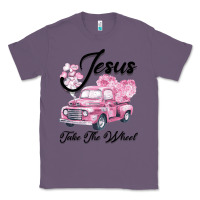 Lavender Leopard Floral Pink Car Jesus Take The Wheel Classic Tee - Bettercallsaul