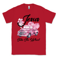 Red Leopard Floral Pink Car Jesus Take The Wheel Classic Tee - Bettercallsaul