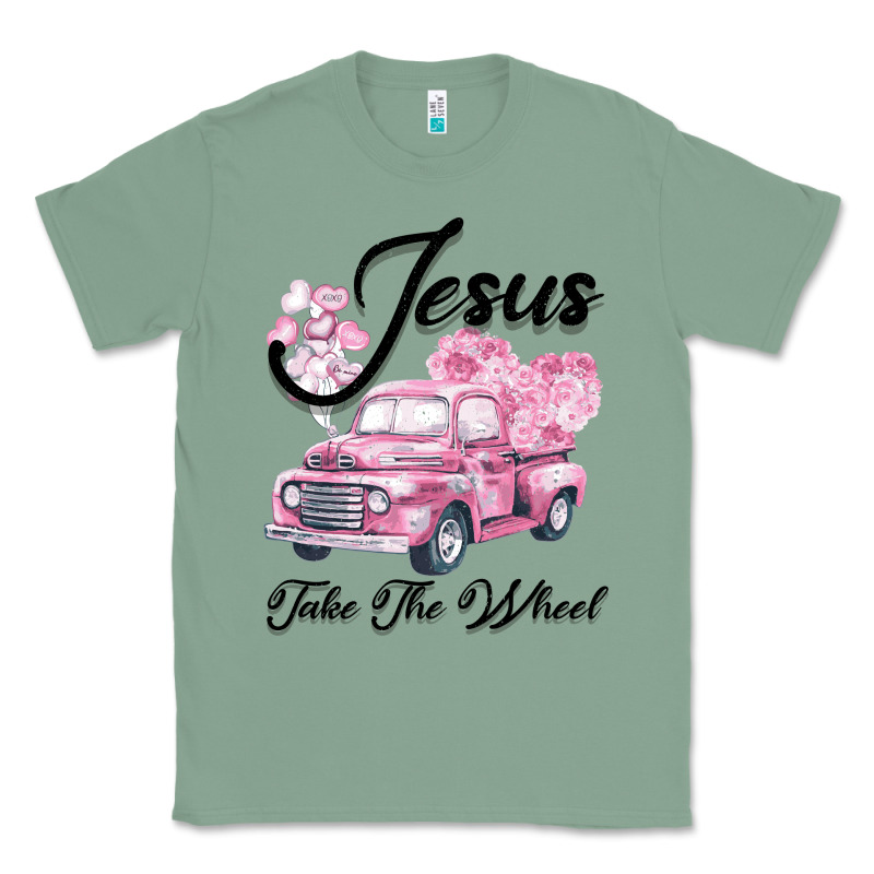 Leopard Floral Pink Car Jesus Take The Wheel Classic Tee by Bettercallsaul | Teevron