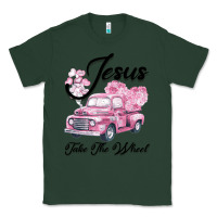 Sports Green Leopard Floral Pink Car Jesus Take The Wheel Classic Tee - Bettercallsaul