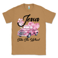 Toasted Coconut Leopard Floral Pink Car Jesus Take The Wheel Classic Tee - Bettercallsaul