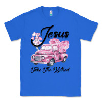 True Royal Leopard Floral Pink Car Jesus Take The Wheel Classic Tee - Bettercallsaul