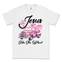 White Leopard Floral Pink Car Jesus Take The Wheel Classic Tee - Bettercallsaul