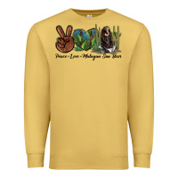 Peace Love Malayan Sun Bear Premium Sweatshirt | Teevron