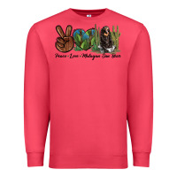 Cardinal Peace Love Malayan Sun Bear Premium Sweatshirt - LillyAllenDesigns