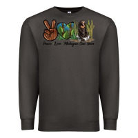 Smoke Peace Love Malayan Sun Bear Premium Sweatshirt - LillyAllenDesigns