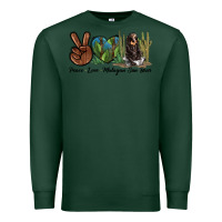 Sports Green Peace Love Malayan Sun Bear Premium Sweatshirt - LillyAllenDesigns