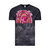 Cloud Black breast cancer rainbow Vintage Tee - NancyCooperArtShop