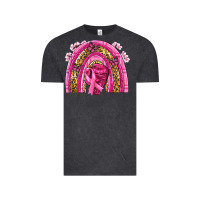 Vintage Black breast cancer rainbow Vintage Tee - NancyCooperArtShop