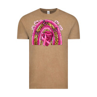 Vintage Coffee breast cancer rainbow Vintage Tee - NancyCooperArtShop