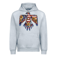Heather Grey thunderbird usa Urban Hoodie - BarkalooDesign
