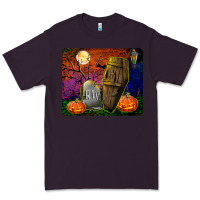 Plum headstone and coffin mousepad Premium Tee - BundleAndBundleShop