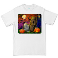 White headstone and coffin mousepad Premium Tee - BundleAndBundleShop