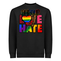 Black spread love not hate Heavyweight Sweatshirt - FaDigitalArtStudio