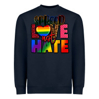 Navy spread love not hate Heavyweight Sweatshirt - FaDigitalArtStudio