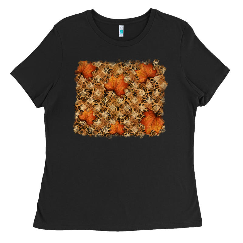 Autumn Leafe Backround Ladies Tee by RanaPortraitStore | Teevron